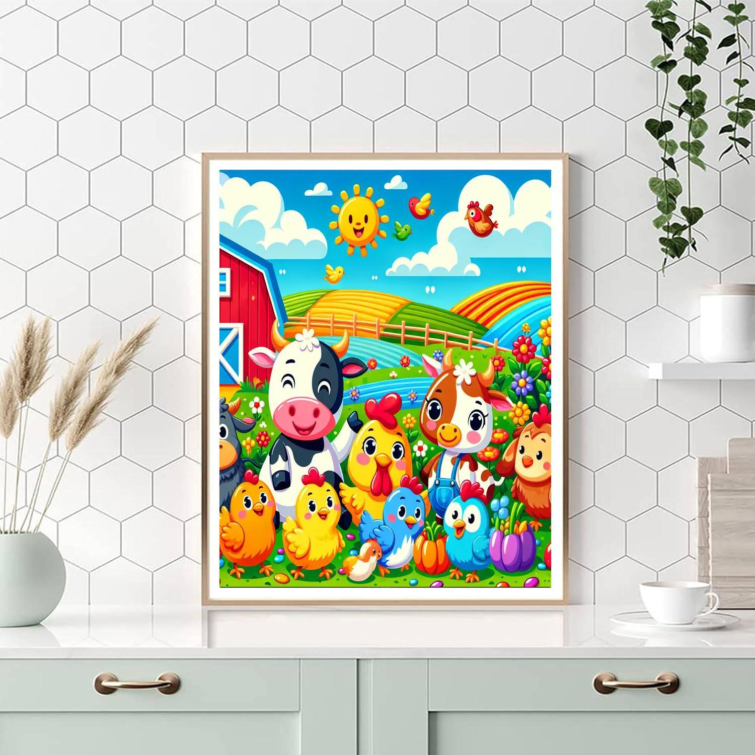 Fabulous Farm Fun Paint By Color