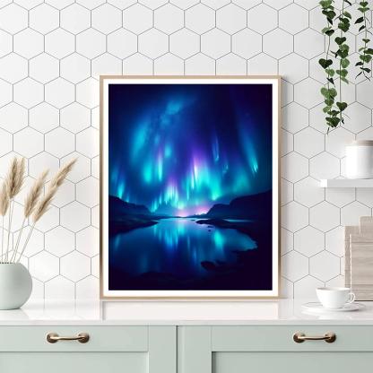 Mystical Aurora Paint By Numbers Art