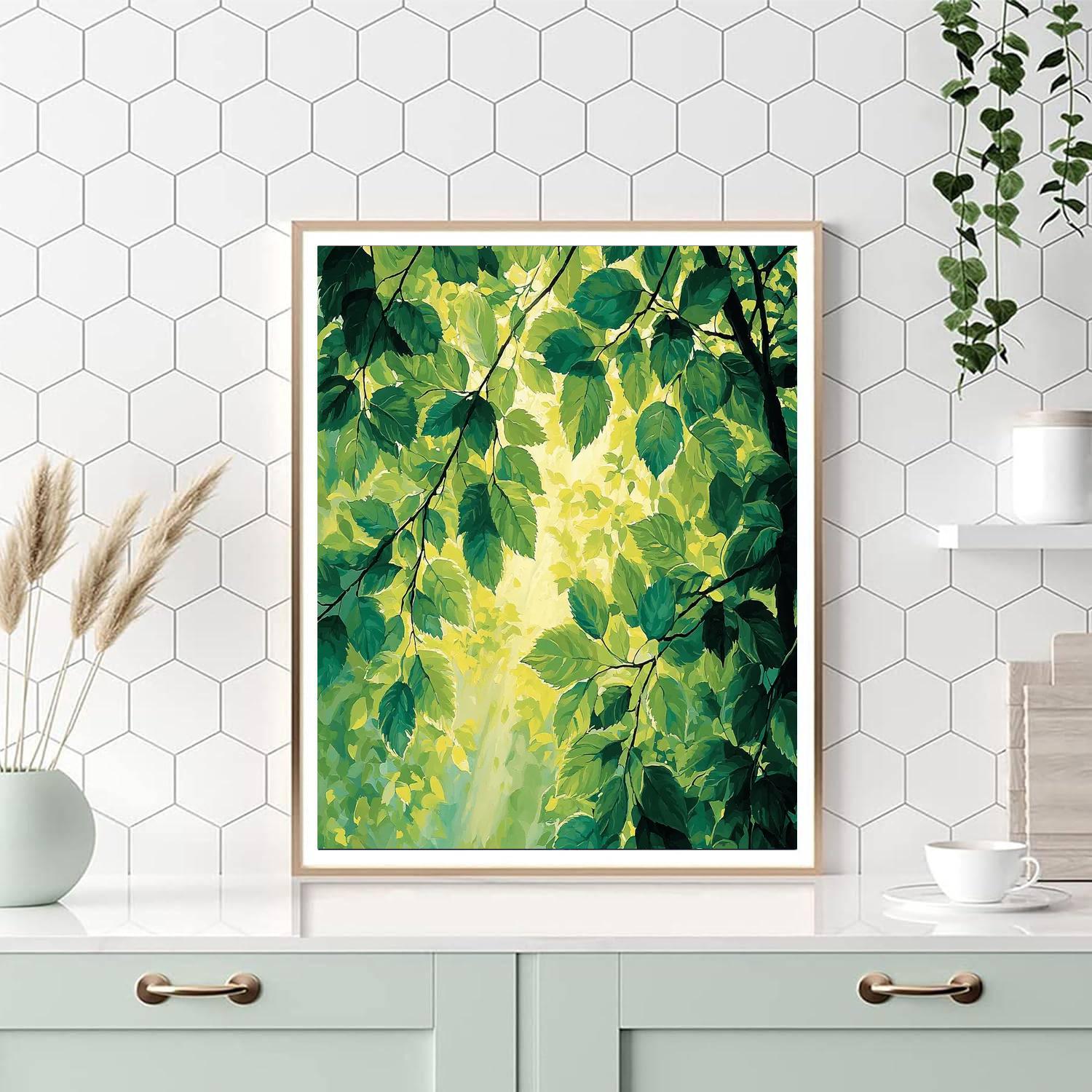 Edgar Degas Inspired Dappled Light Through Leaves  Painting Number Kit