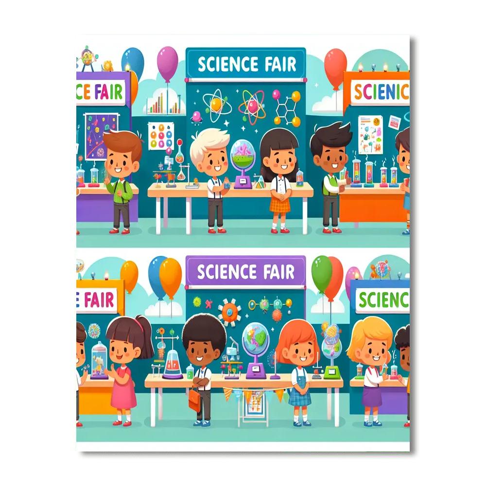 Science Fair Fun Paint By Numbers