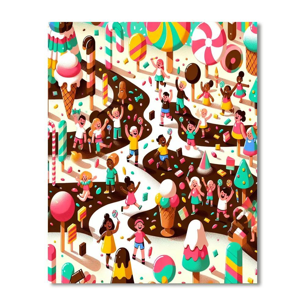 Colorful Candy Festival Paint By Numbers Kits
