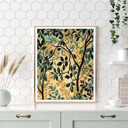 Nandalal Bose Inspired Whispers Of The Ancient Grove  Paint By Number