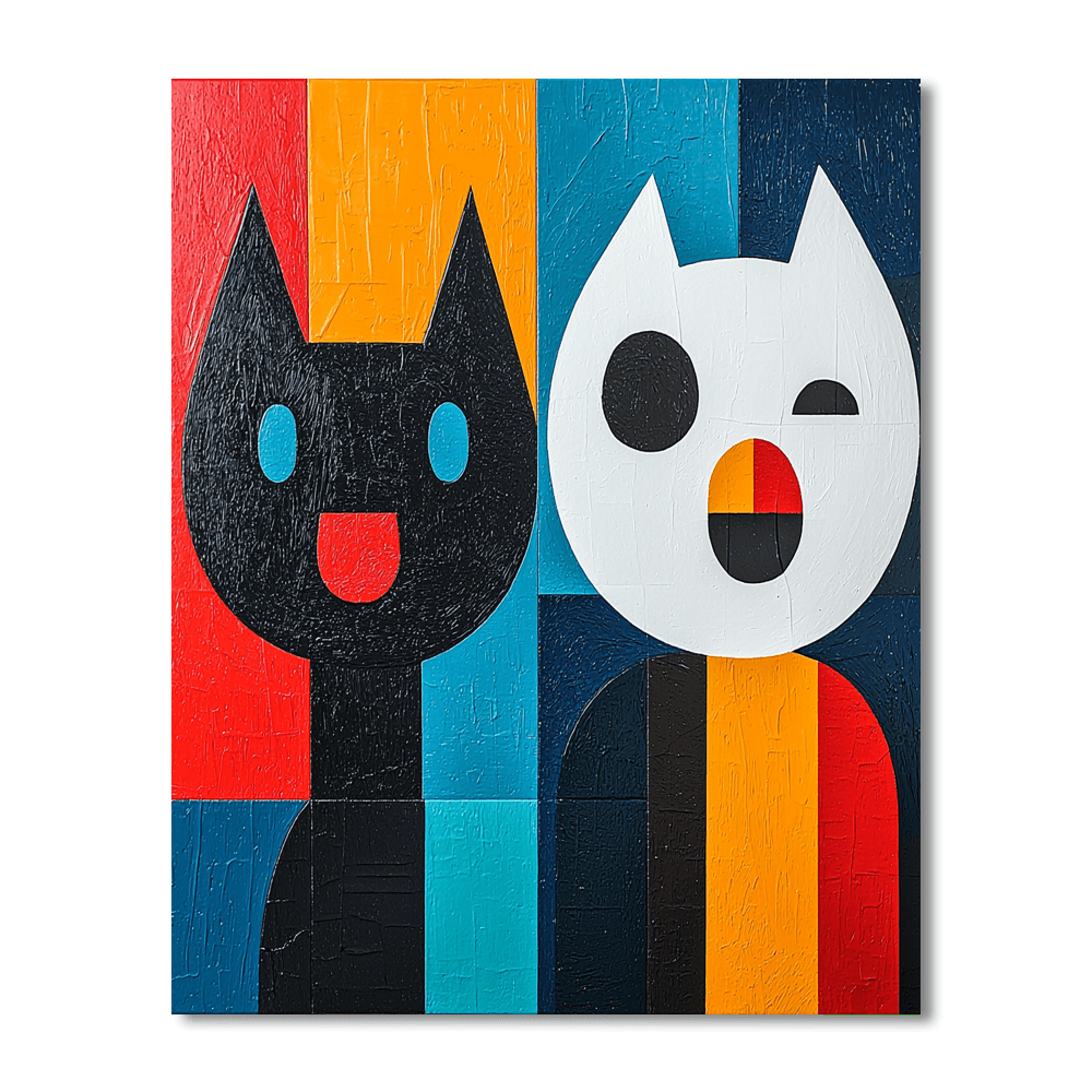 Pablo Picasso Inspired Picasso's Playful Paws  Painting By Numbers Kit