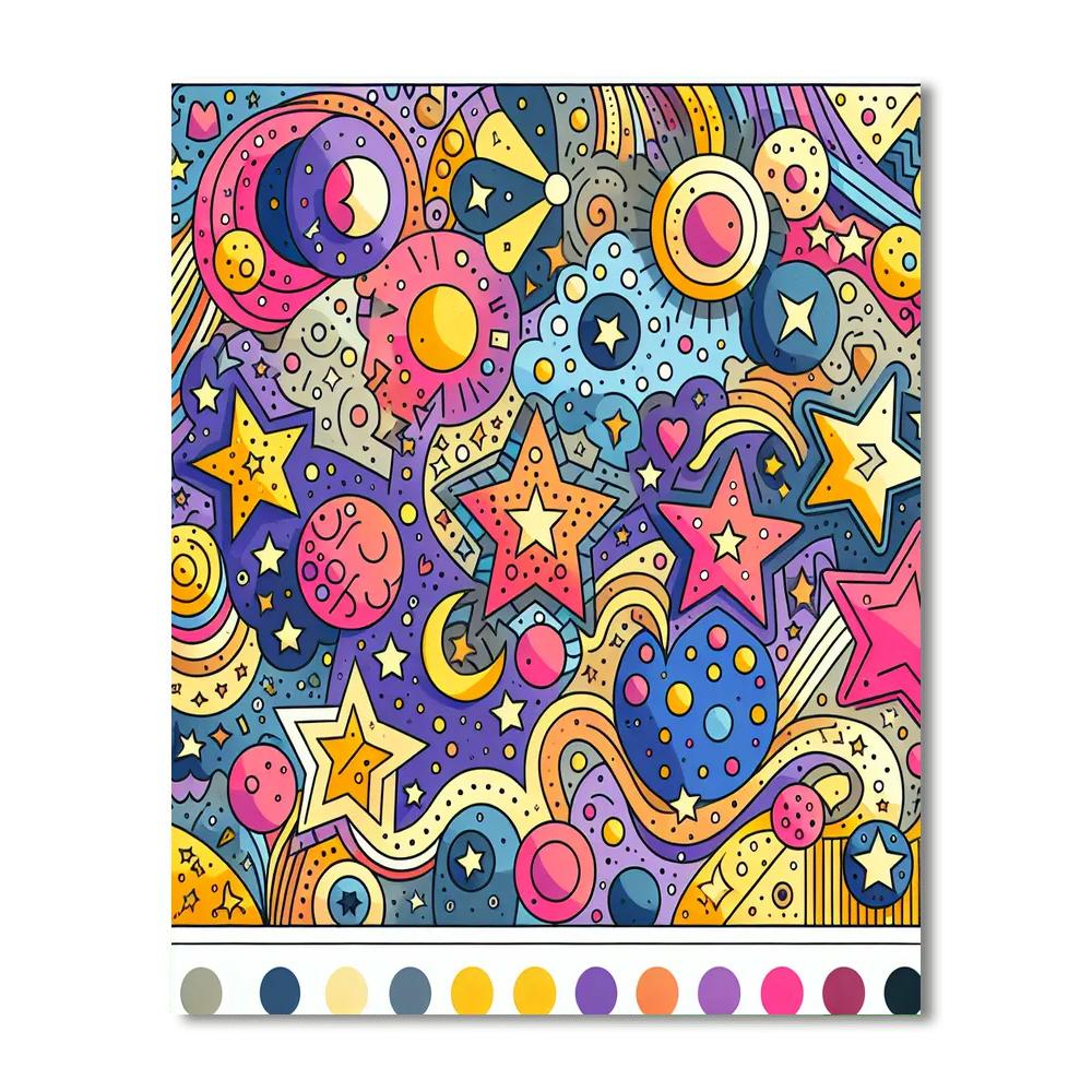 The Adventure Of Colors Painting Number Kit