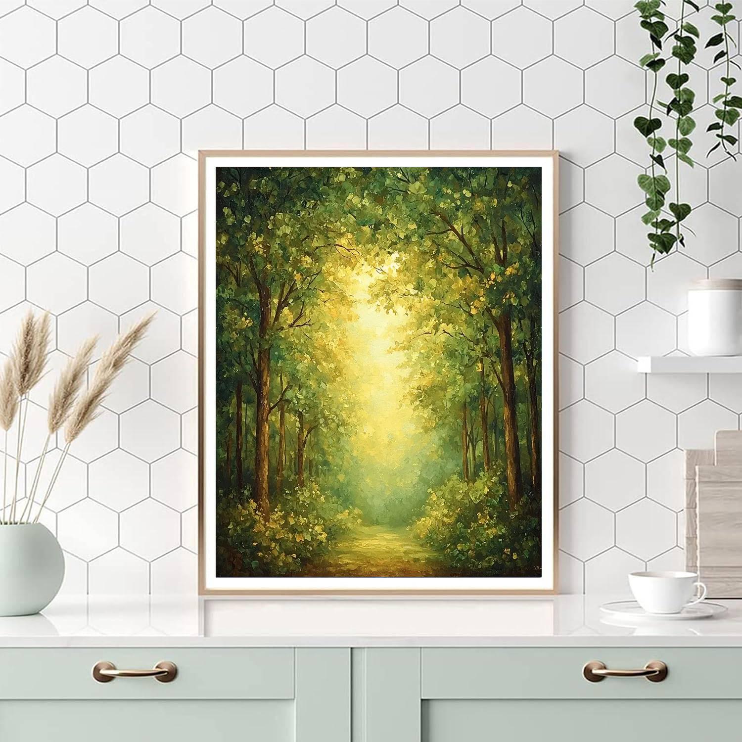 Leonardo Da Vinci Inspired Serenade Of The Forest Canopy  DIY Paint By Numbers