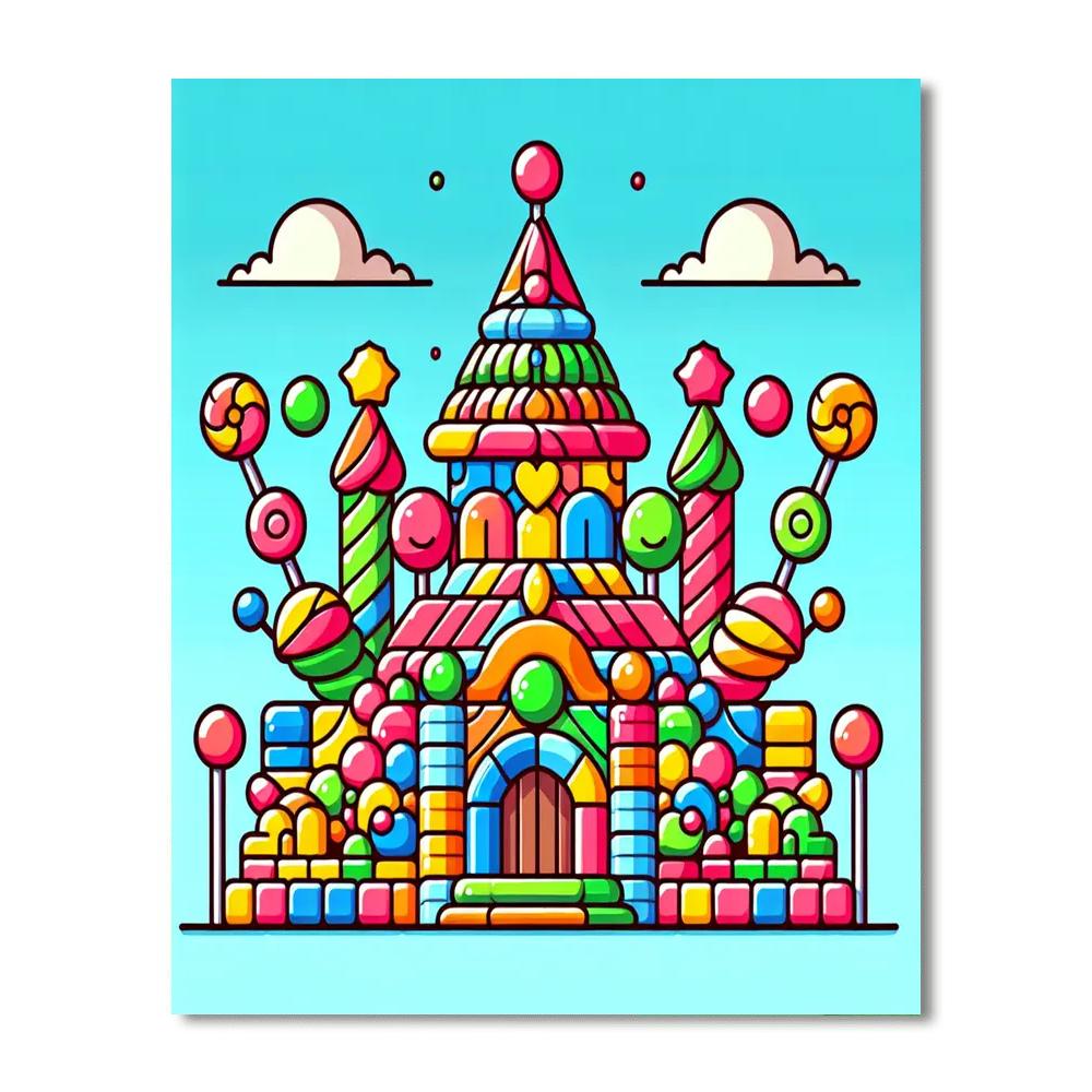 Candy Castle Paint By Numbers Kits