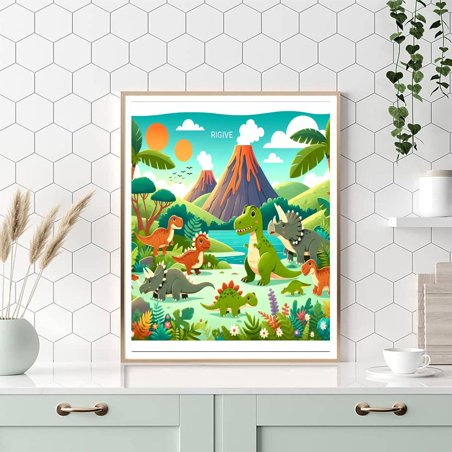 Dino-mite Exploration Numbered Painting Kits