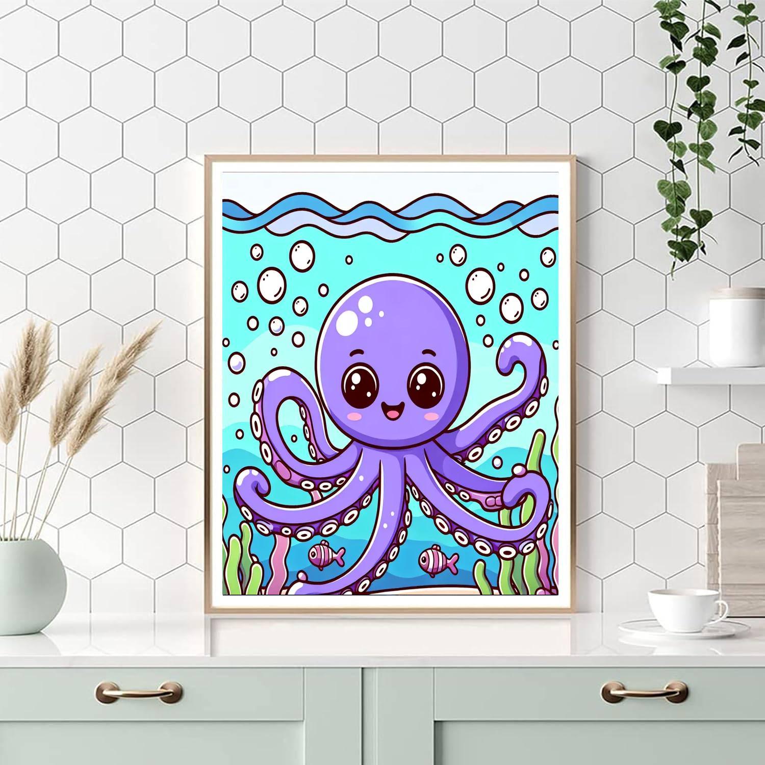 Bubbly Octopus Adventure Paint By Numbers Kits