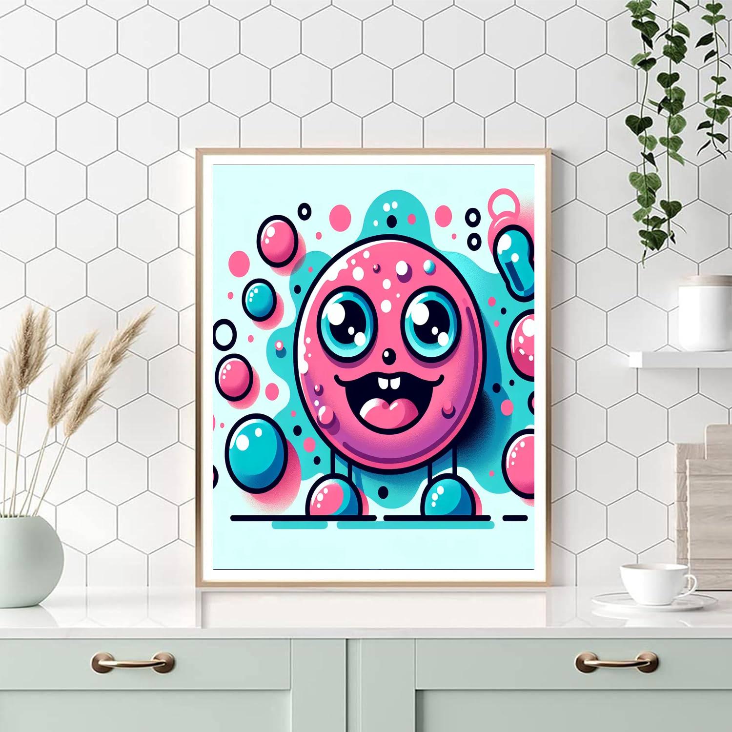 Silly Bubble Monster Painting By Numbers Kit