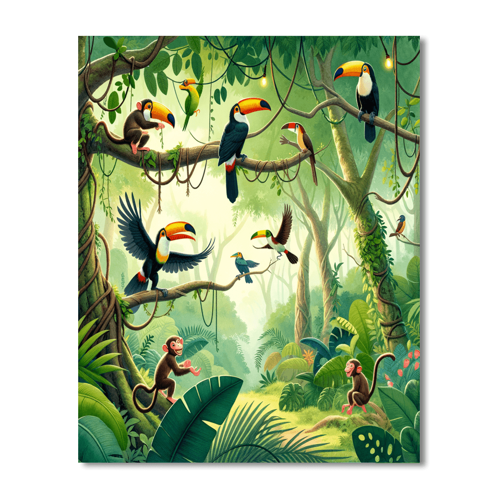 Explorer's Jungle Paint By Color