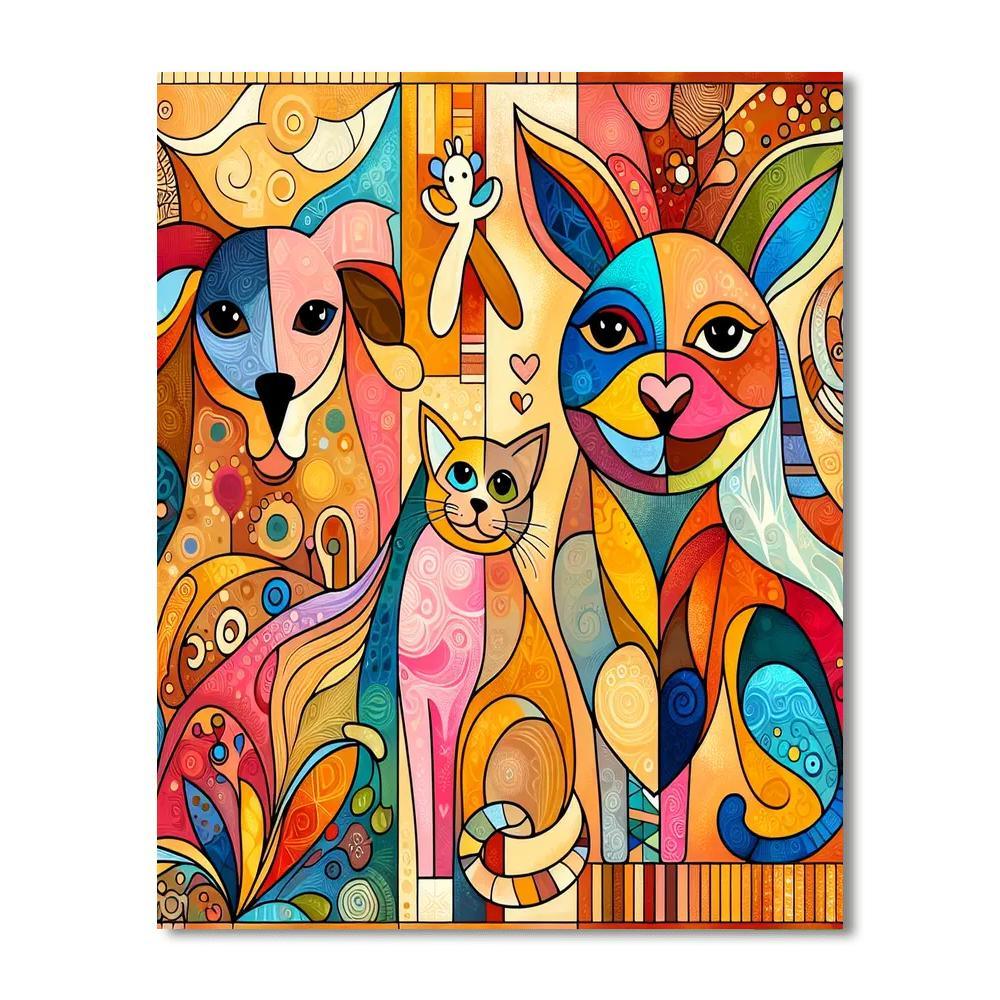 Artistic Pet Portraits Paint By Numbers Art