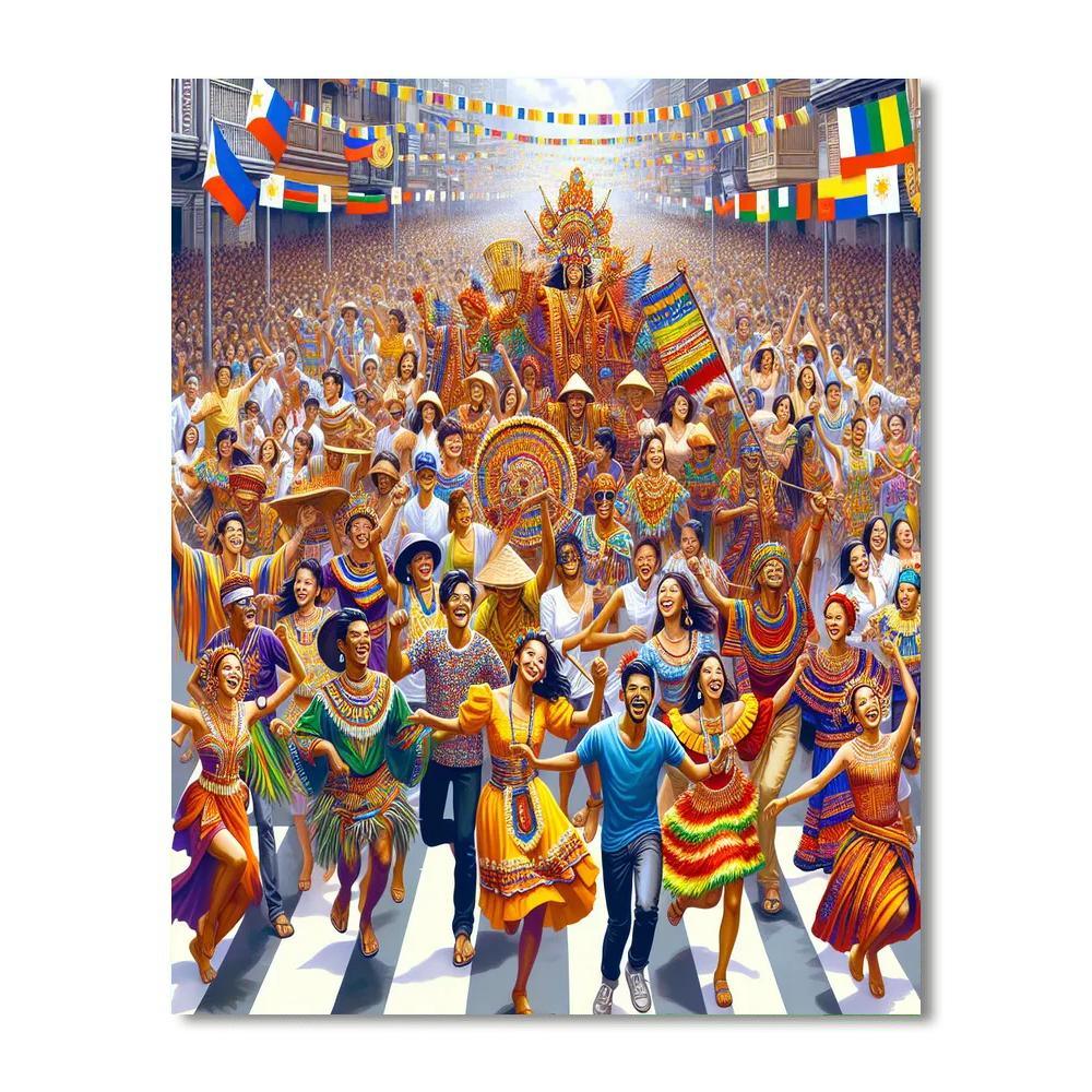 Sinulog Festival - Cebu Paint By Numbers Art