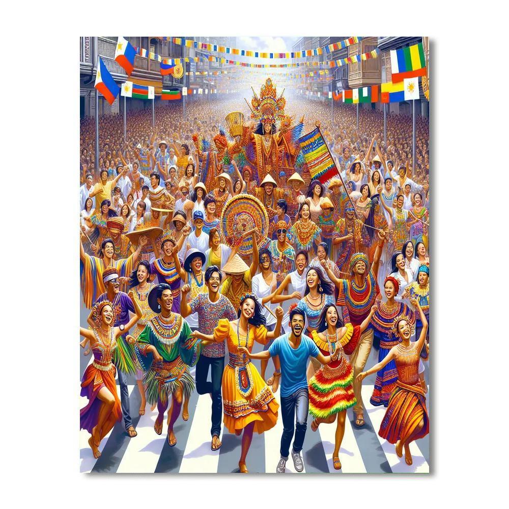 Sinulog Festival - Cebu Paint By Numbers Art