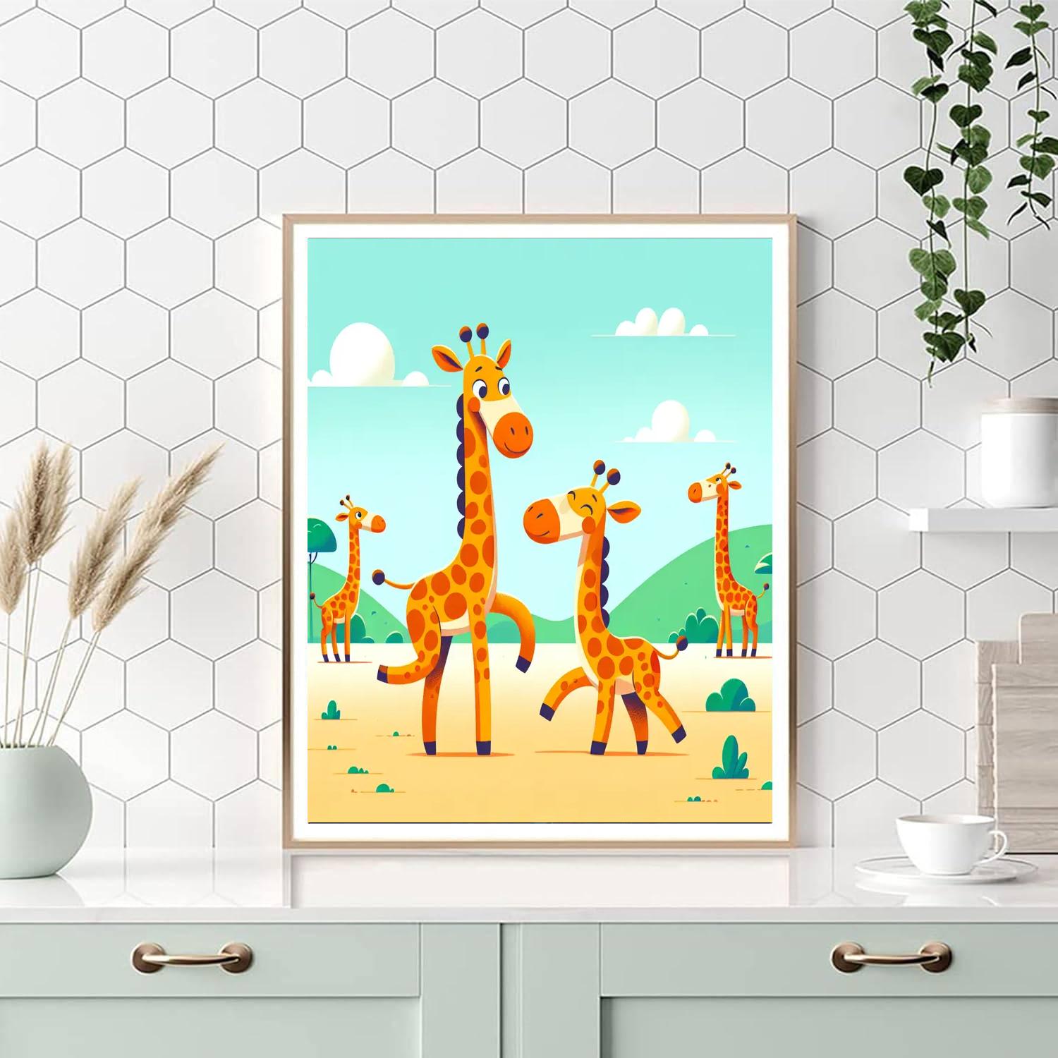 Giggly Giraffe Gala Paint By Color