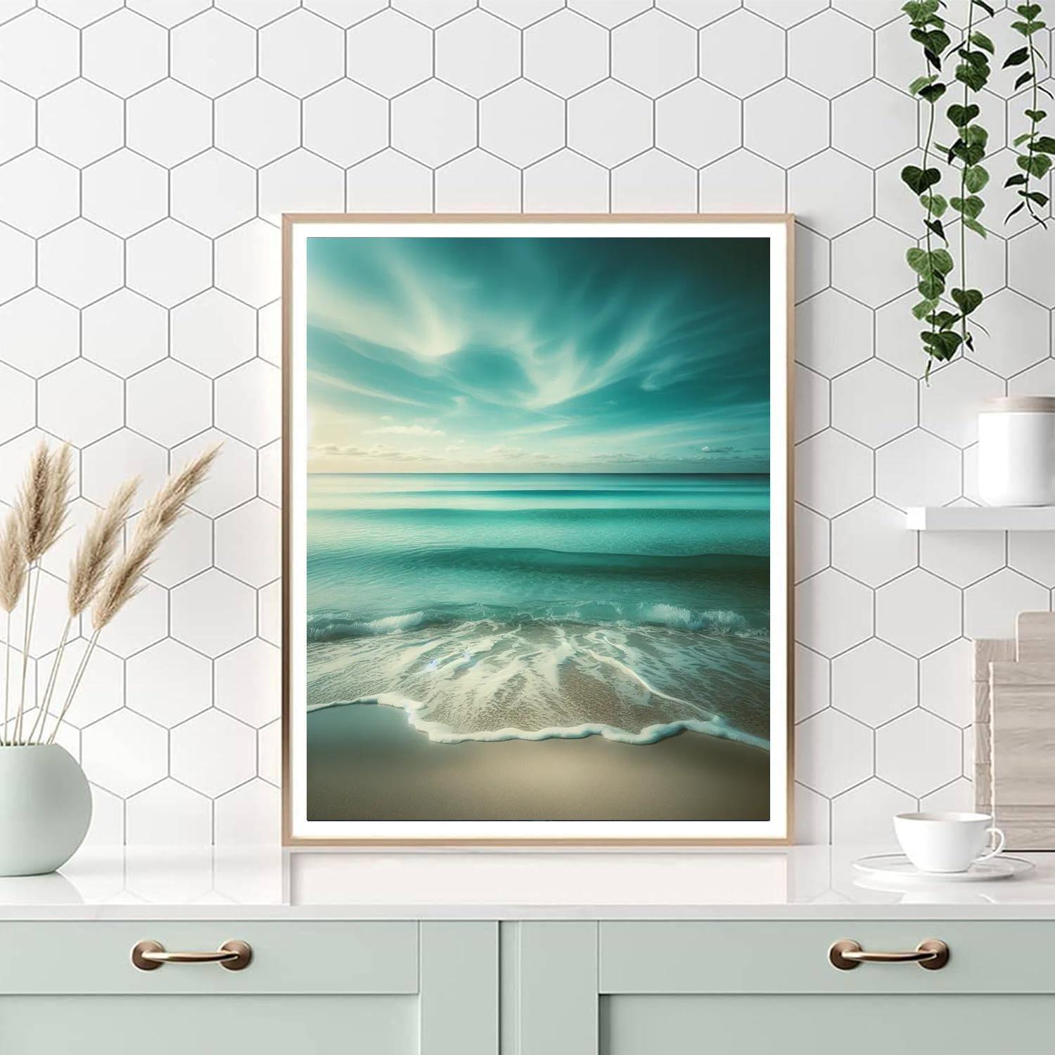 Serene Ocean Whispers Numbered Painting Kits