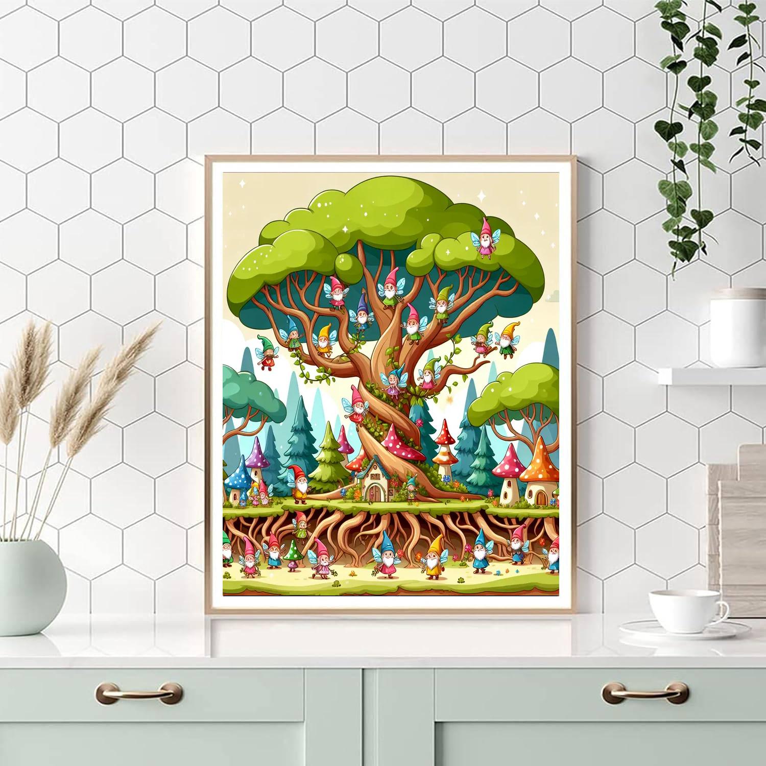 Secret Tree Kingdom Number Painting