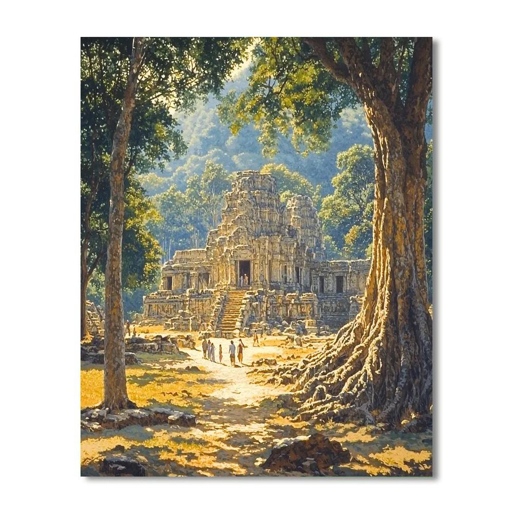 Ta Prohm Temple Paint By Color