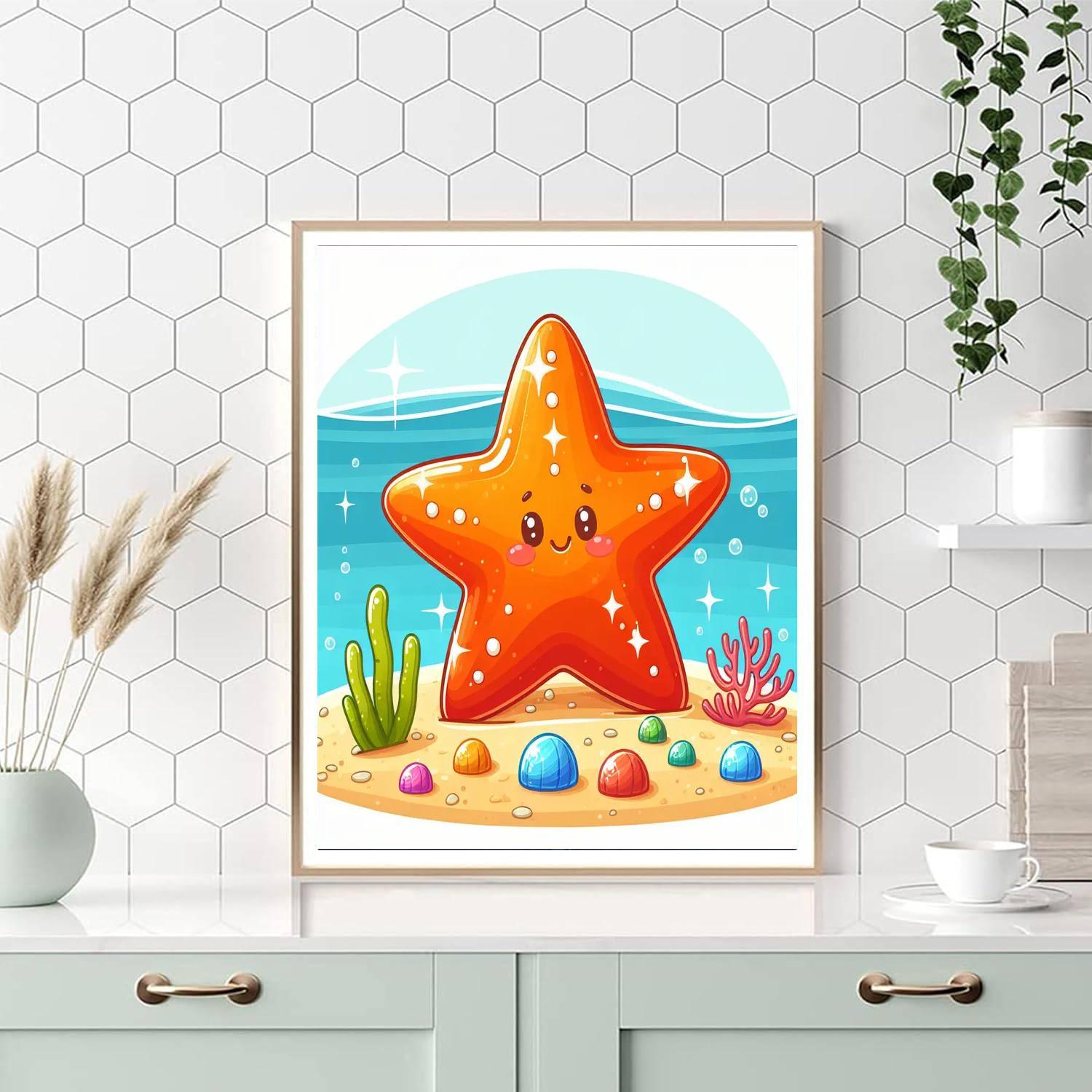 Dazzling Starfish Paint By Numbers