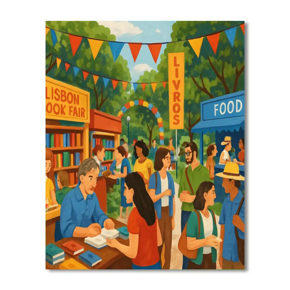 Lisbon Book Fair - Lisbon, Portugal Paint By Numbers Art
