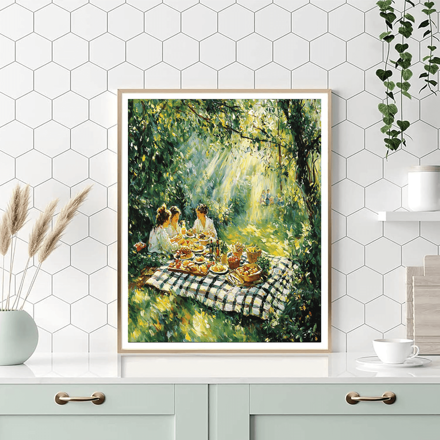 Renoir Inspired Charming Picnic  Paint By Numbers Art