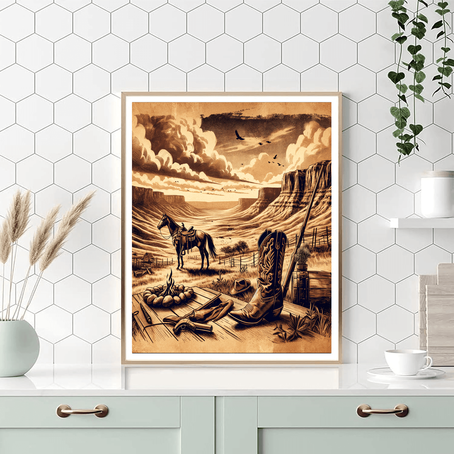 Wild Westerns Painting Number Kit