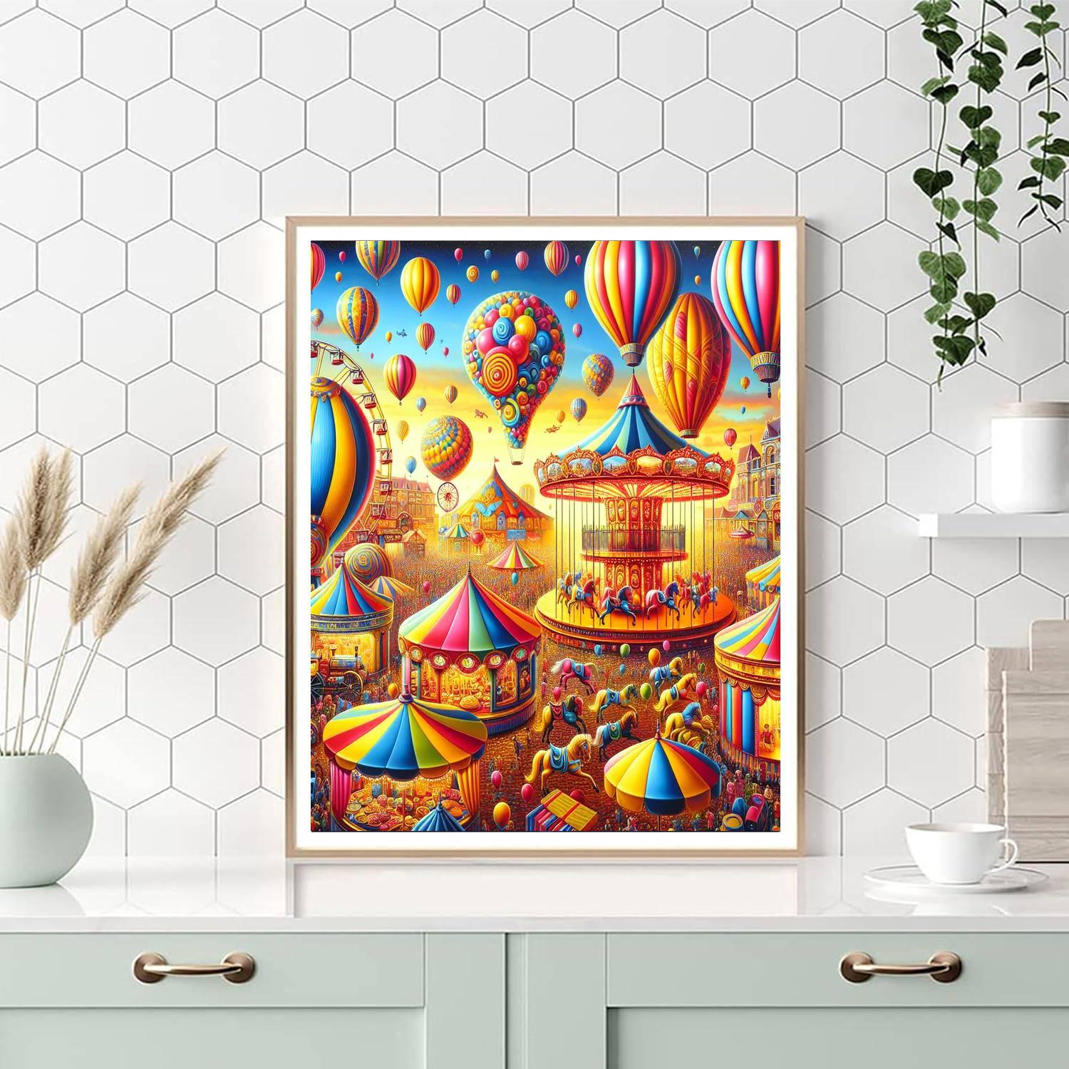 Vibrant Carnival Dreams Paint By Color