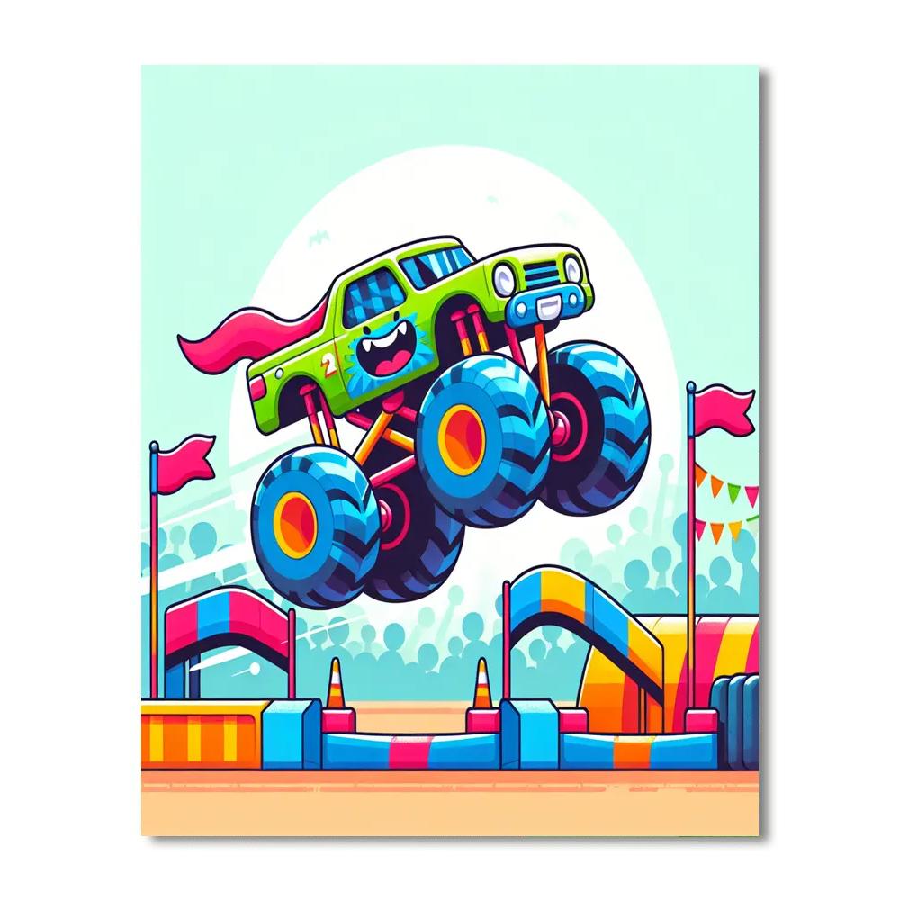 Monster Truck Challenge Paint By Numbers Kits