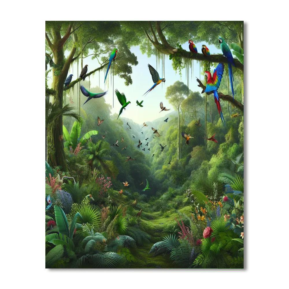 Whispers Of The Rainforest Numbered Painting Kits