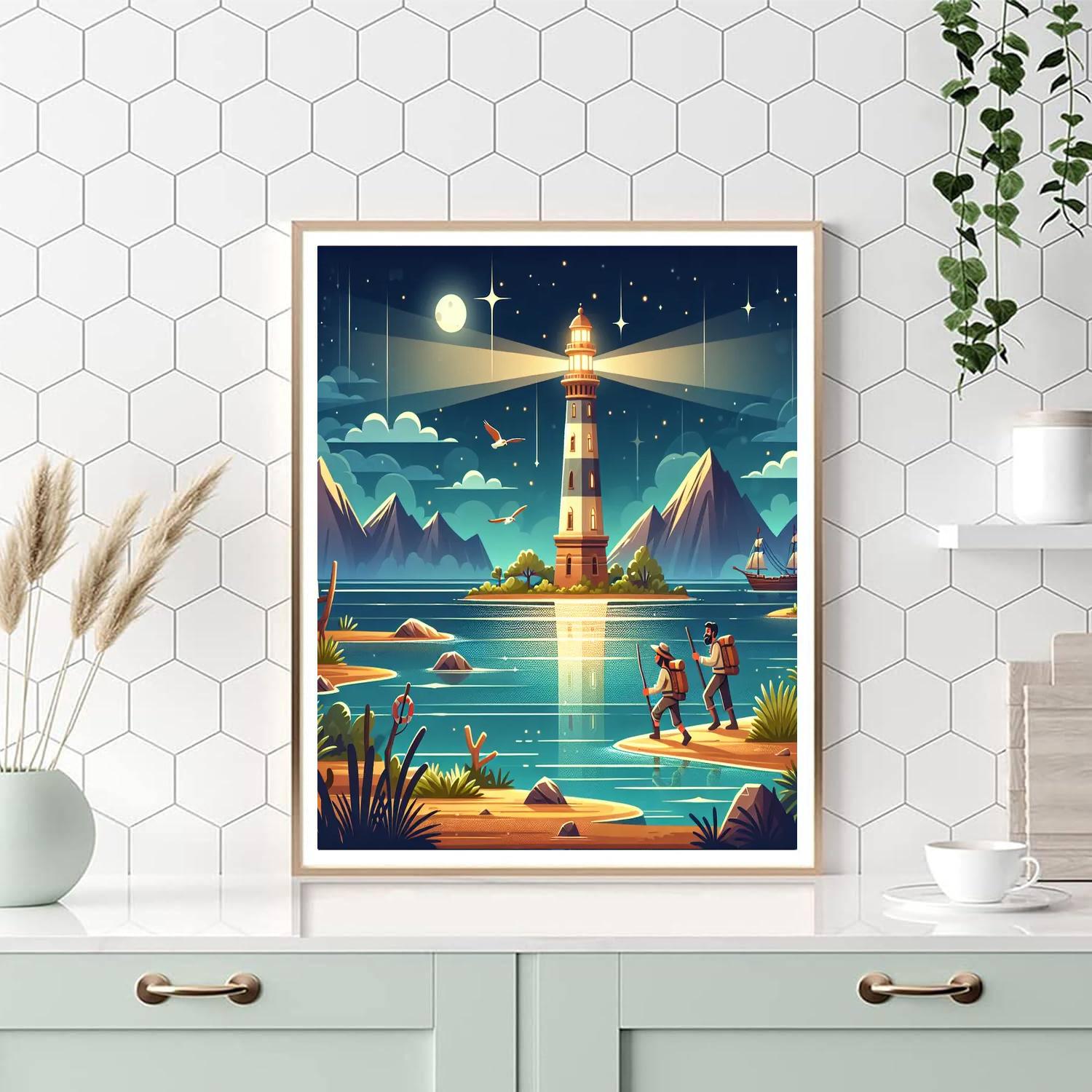 Lighthouse Luminary Adventures Paint By Numbers Art
