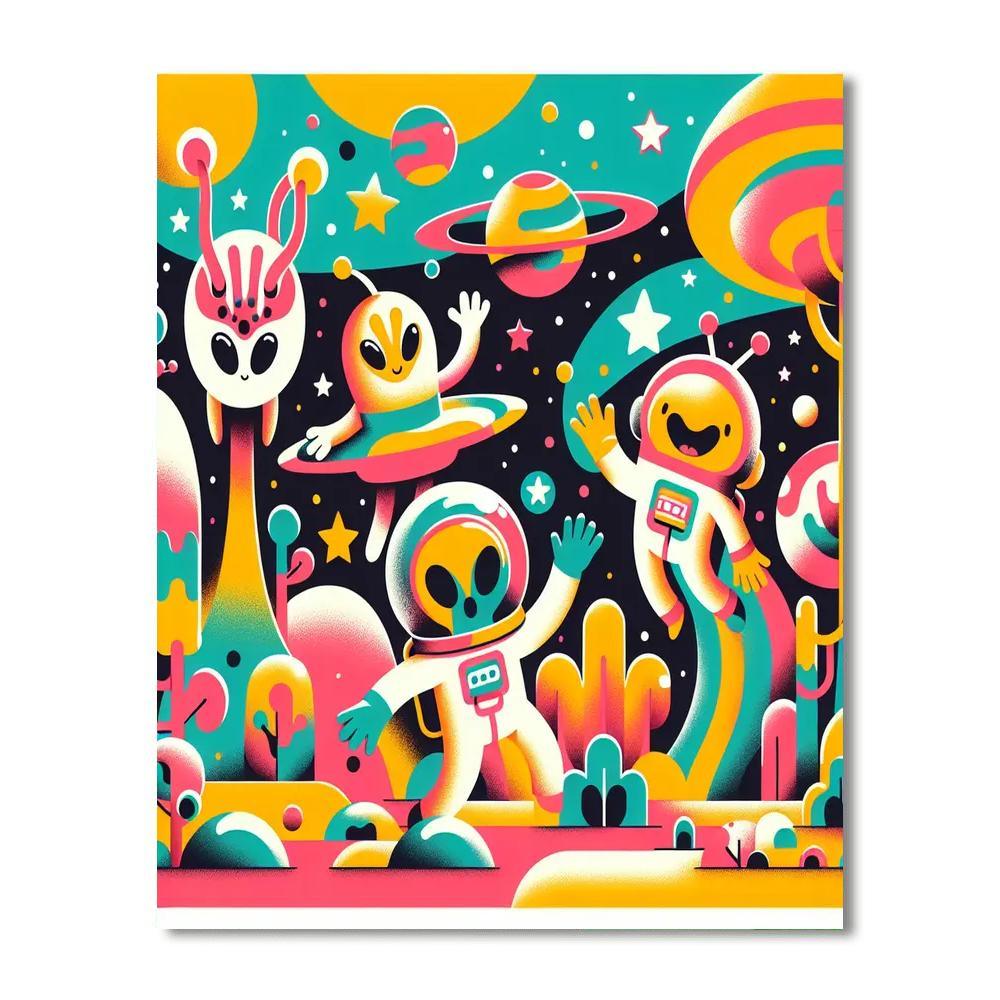 Alien Planet Adventures Paint By Number