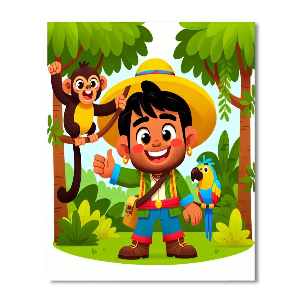 Jungle Adventure With Tamer Paint By Numbers