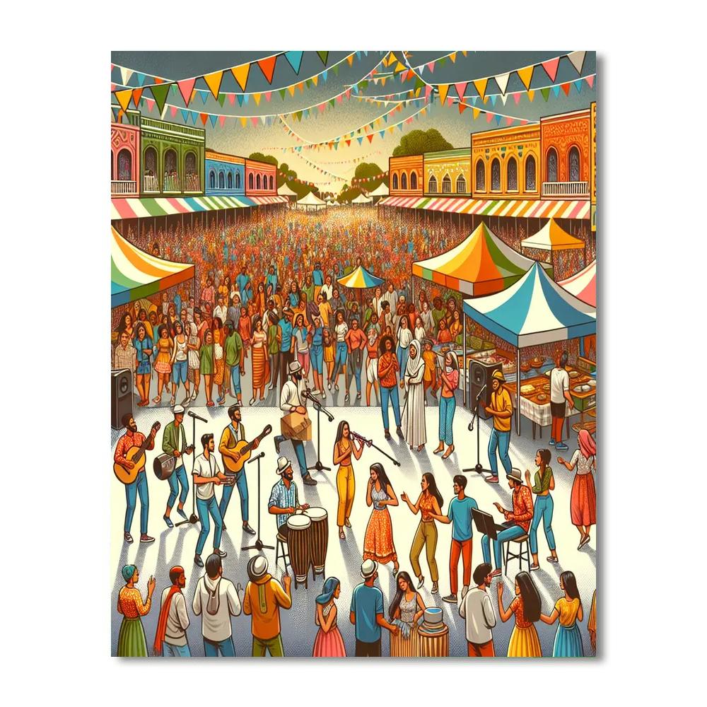 Día De La Música Number Painting