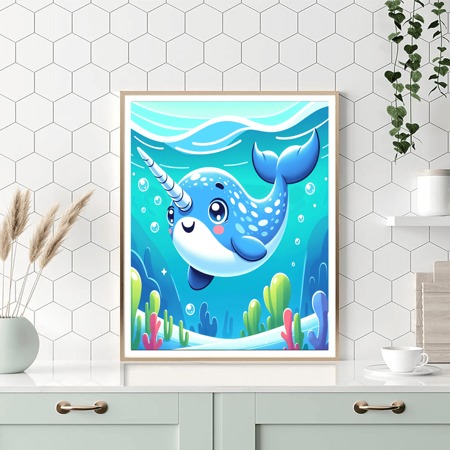 Nifty Narwhal Paint By Color