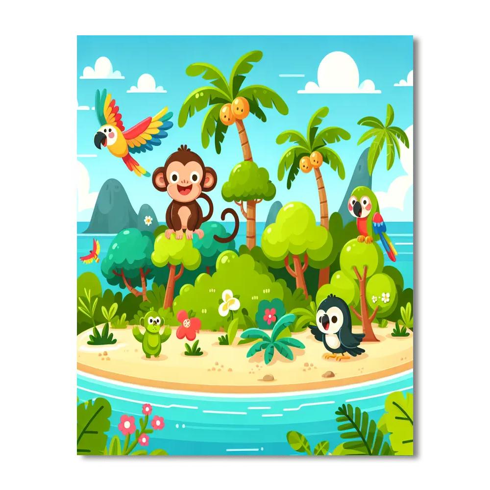 Island Imagination Numbered Painting Kits