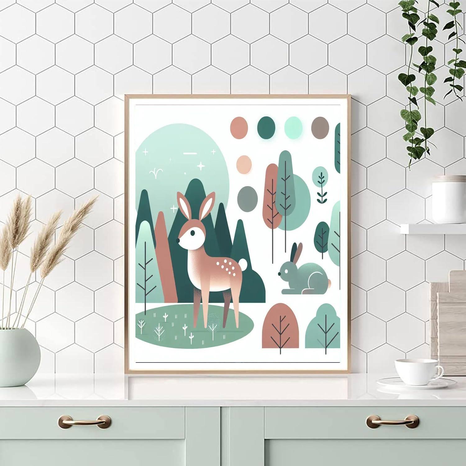 Woodland Hideaway Paint By Numbers Art