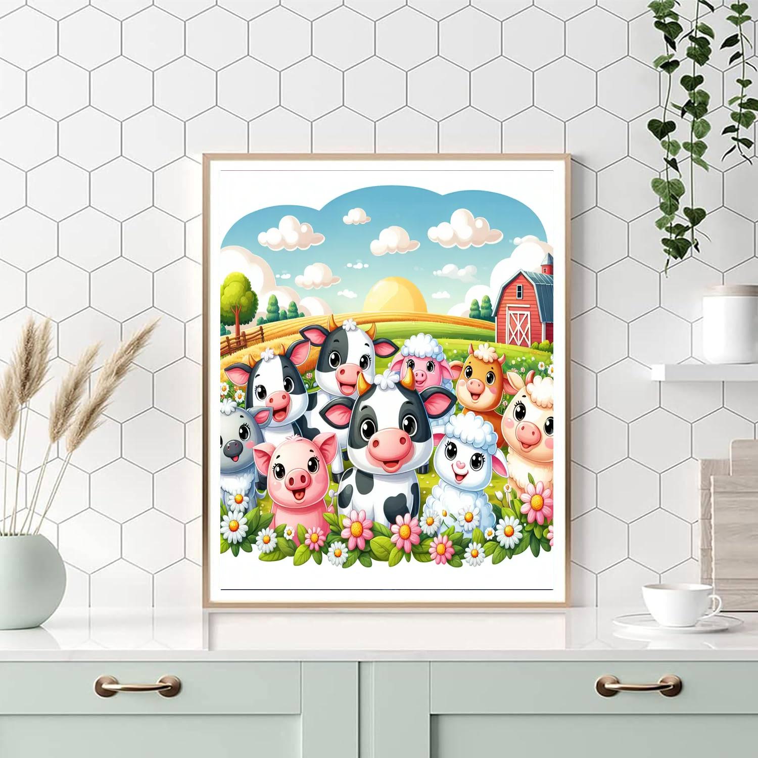 Adorable Farm Friends Paint By Numbers Kits