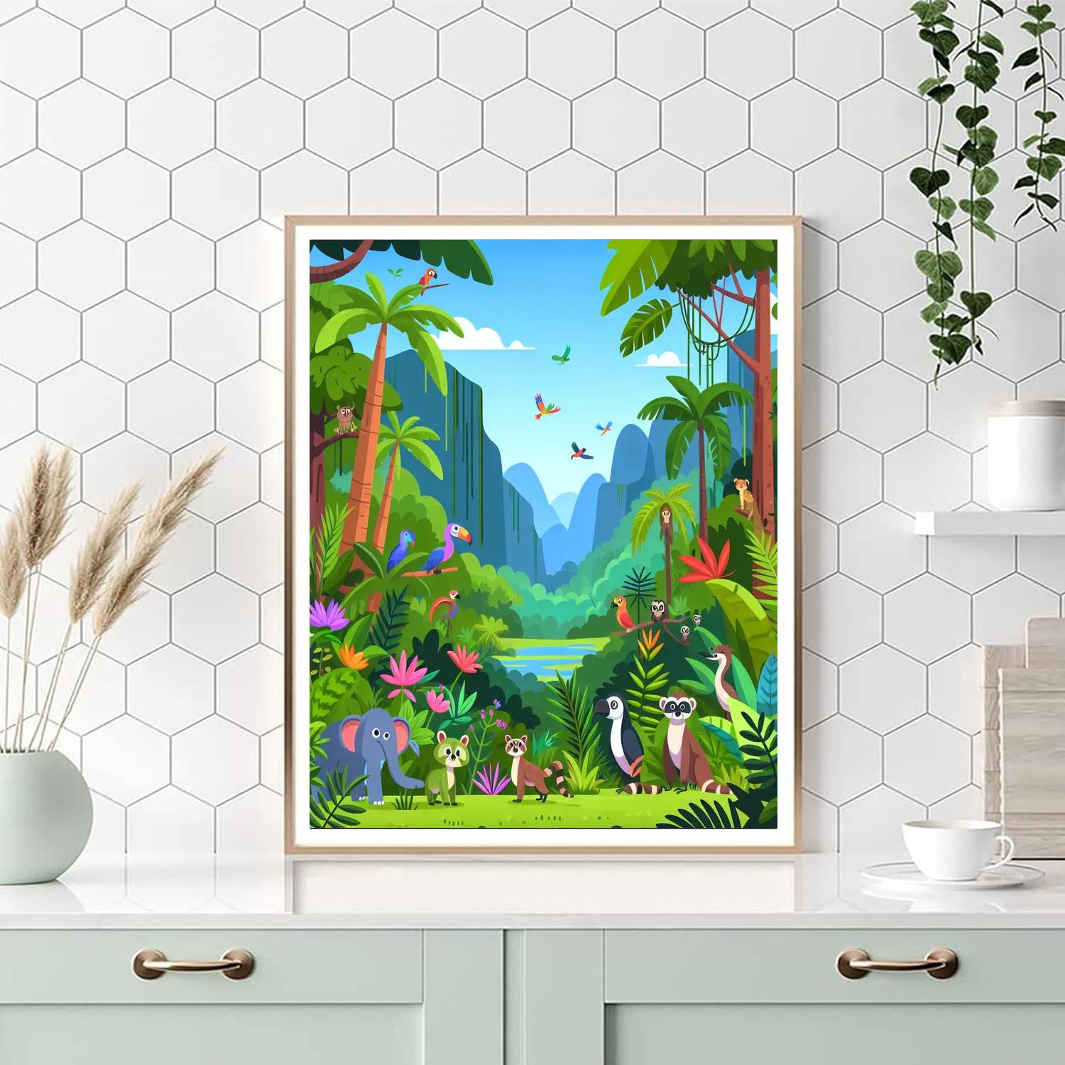 Rainforest Exploration Trek Numbered Painting Kits