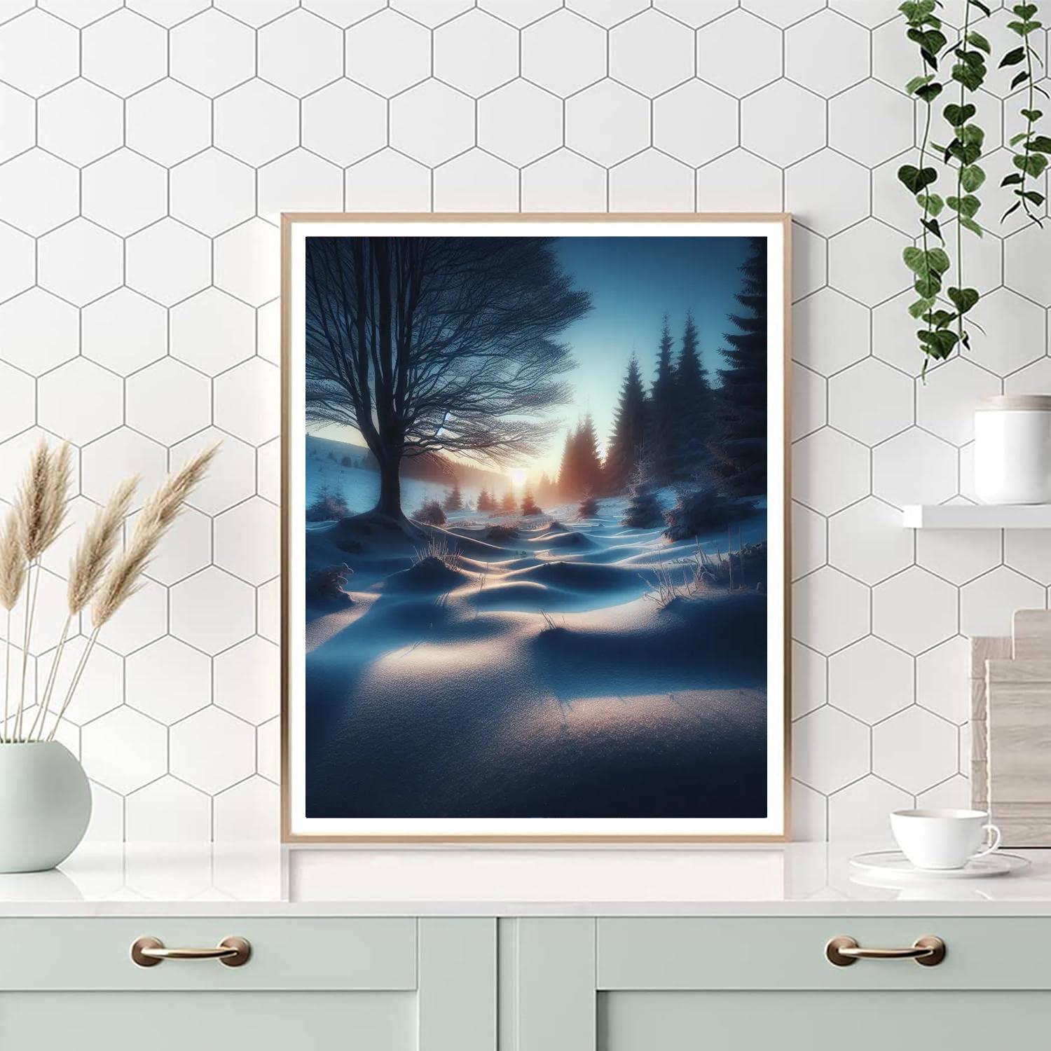 Gentle Winter Evening Painting By Numbers Kit