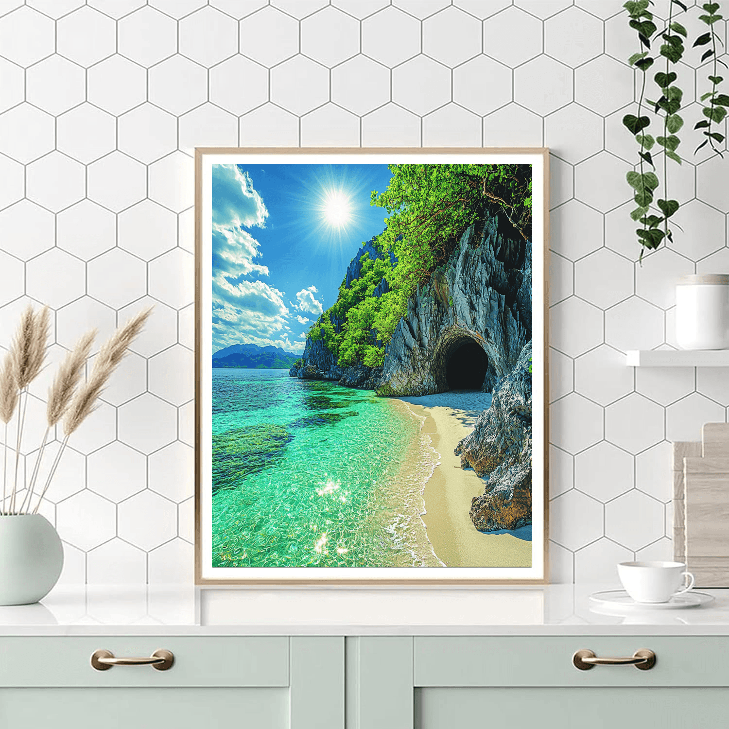 Hidden Beach Painting Number Kit