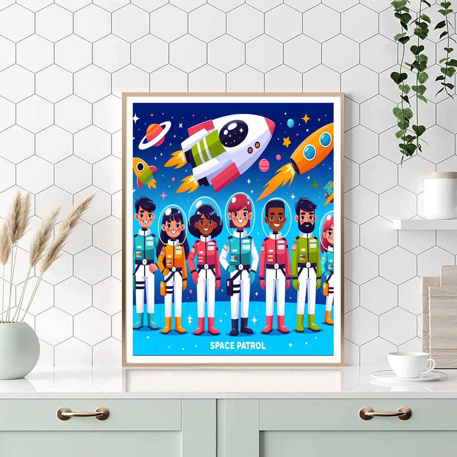 Space Patrol Paint By Numbers Art