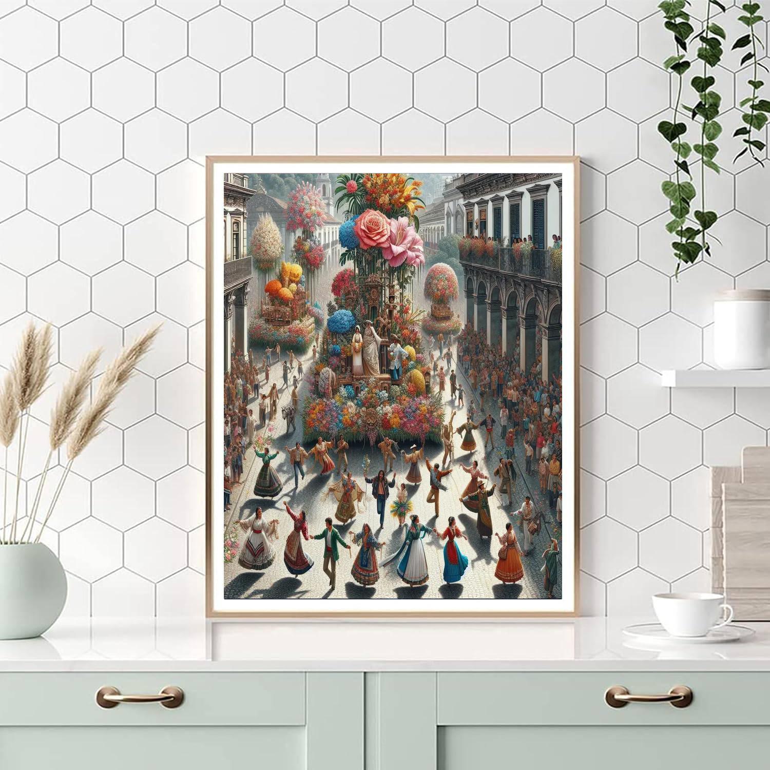 Feria De Las Flores - Guatemala DIY Paint By Numbers