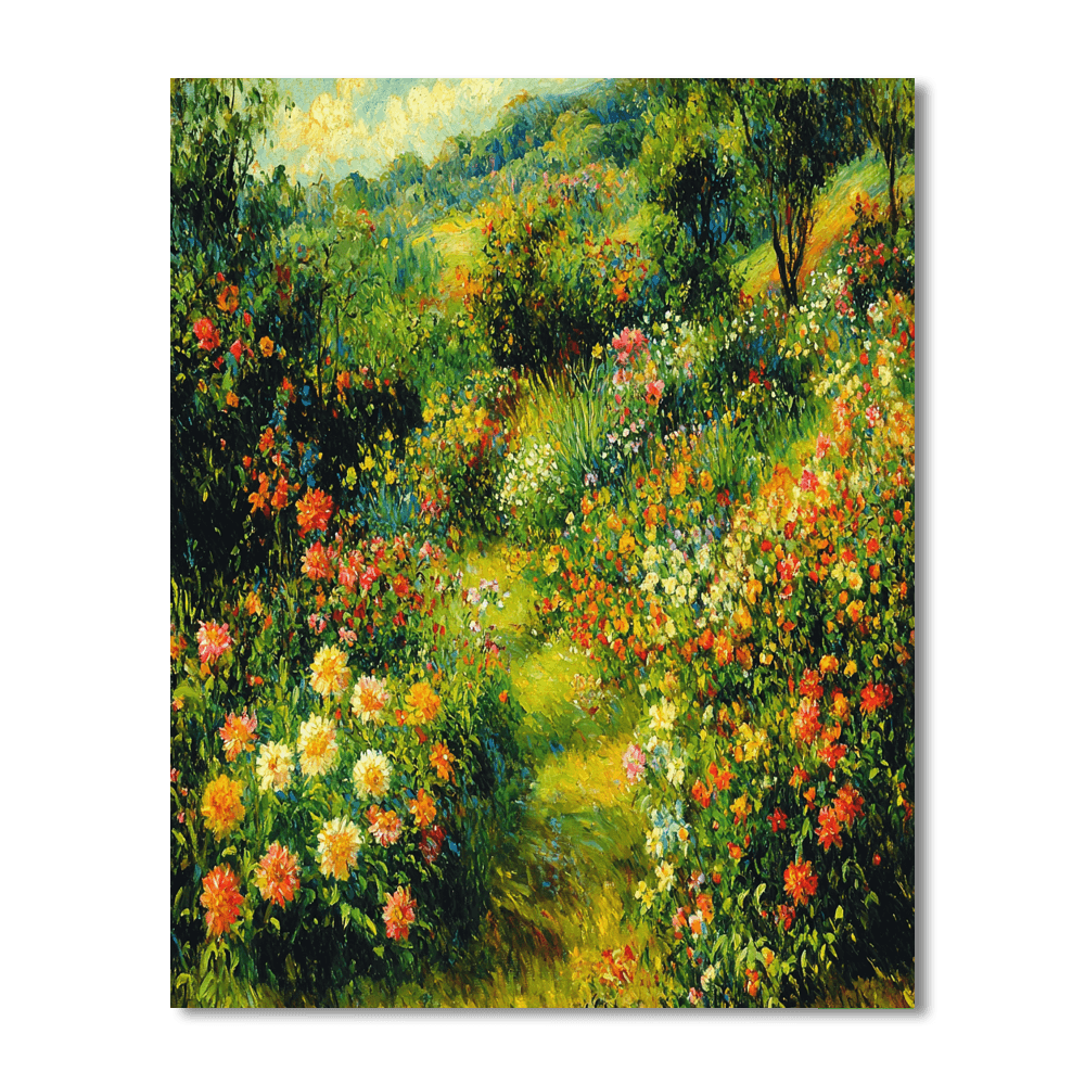 Pierre-Auguste Renoir Inspired Vintage Garden  Paint By Numbers Kits