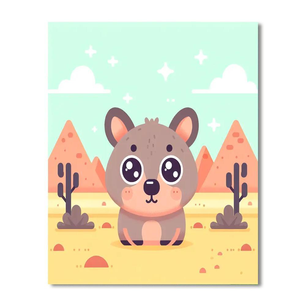 Wise Wombat Painting By Numbers Kit