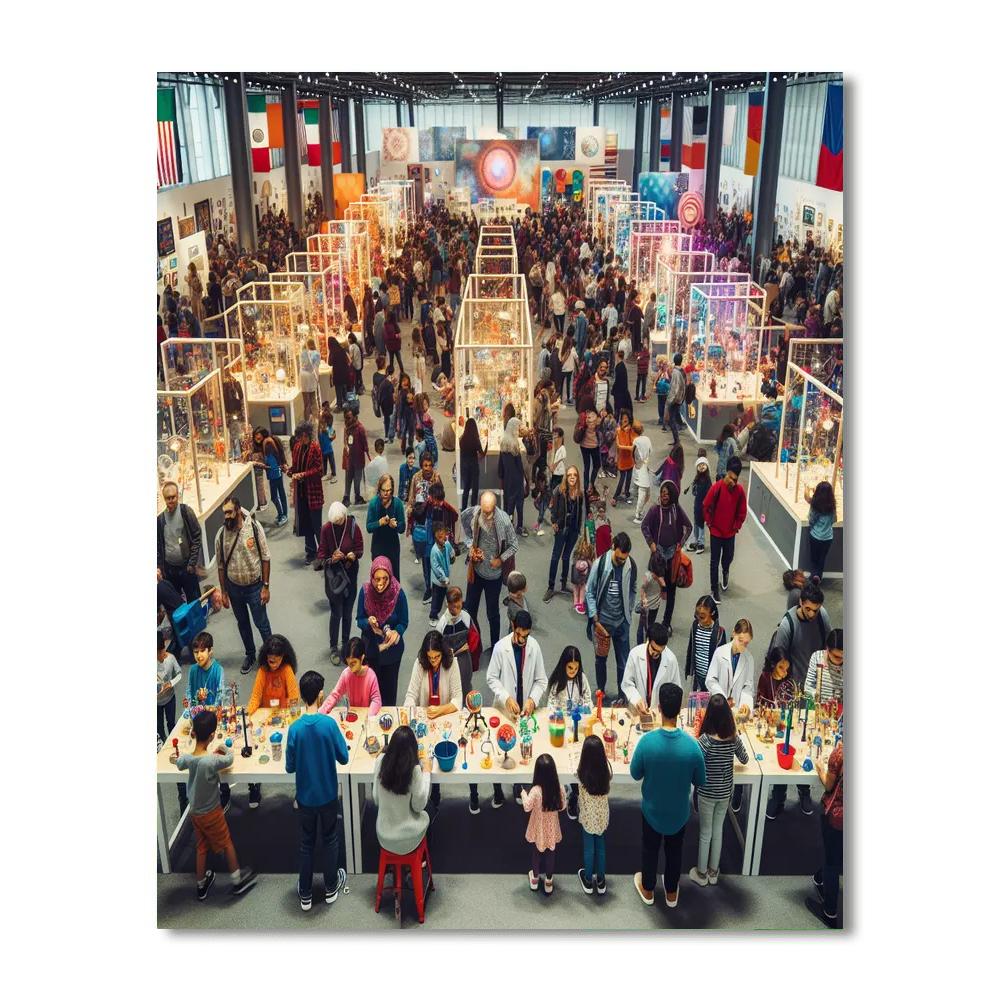 Glasgow Science Festival - United Kingdom Numbered Painting Kits