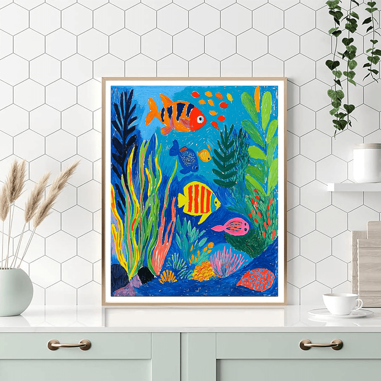 Henri Matisse Inspired Undersea Fantasia  Paint By Color