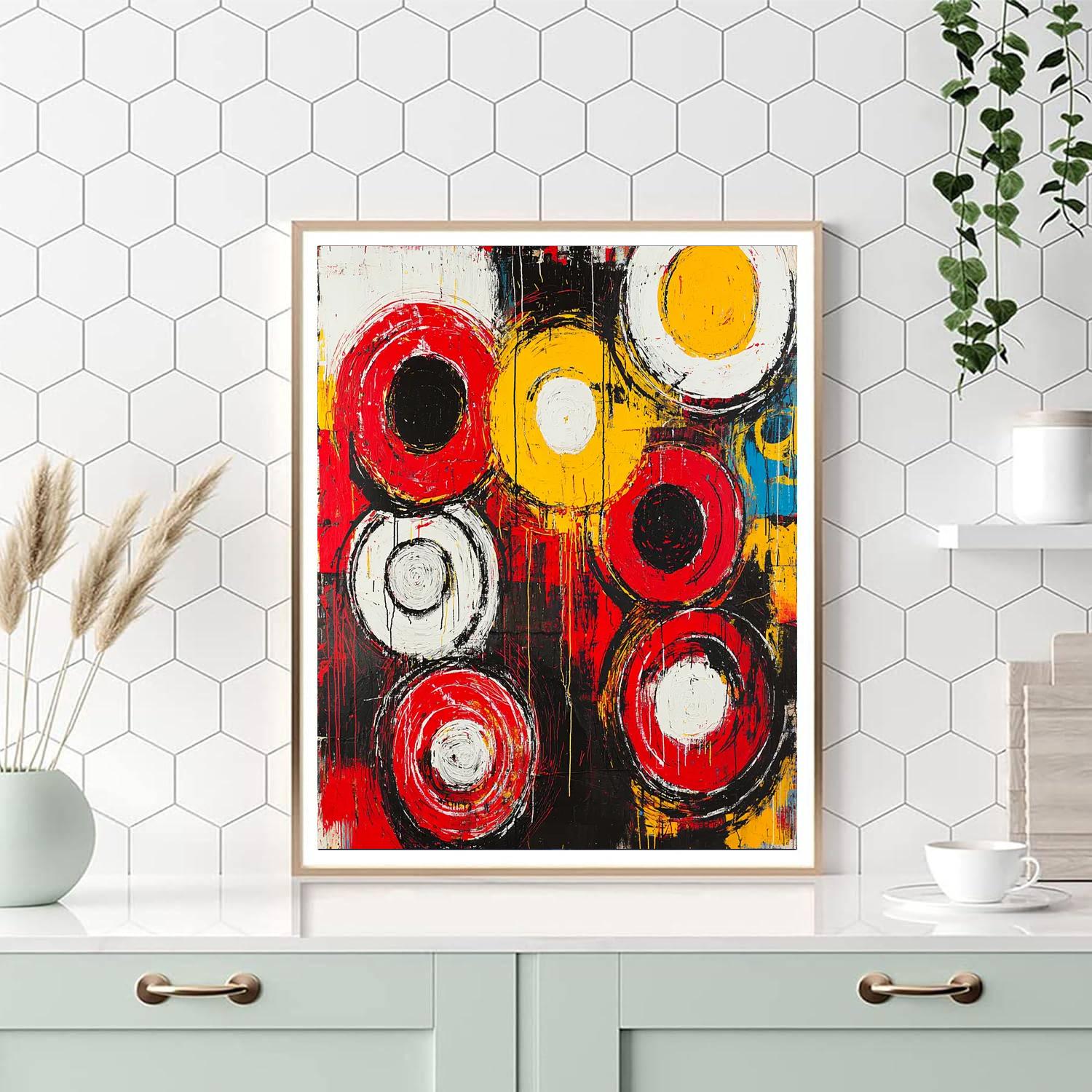 Jean-Michel Basquiat Inspired Circles Of Influence  Paint By Numbers