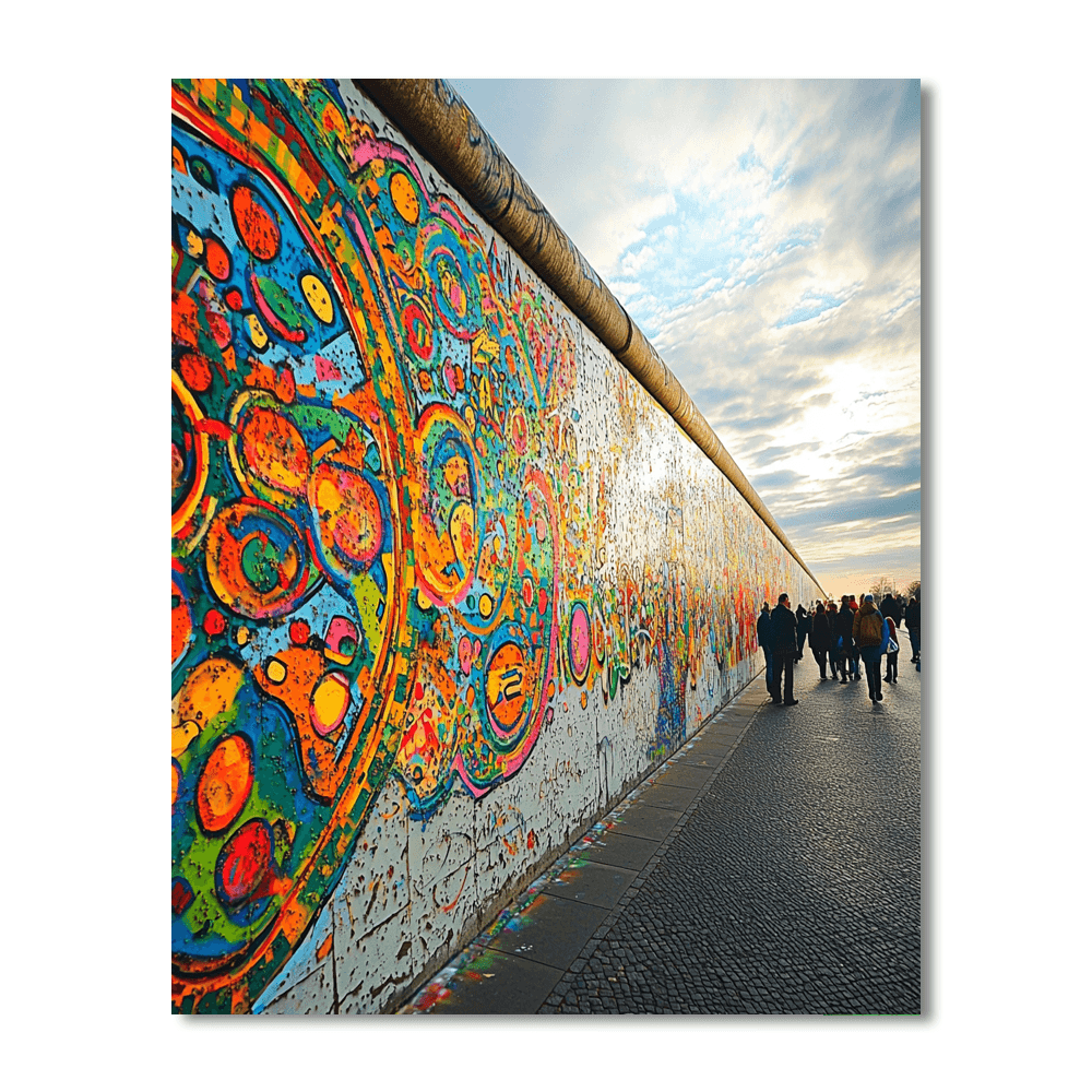 Berlin Wall East Side Gallery - Germany DIY Paint By Numbers