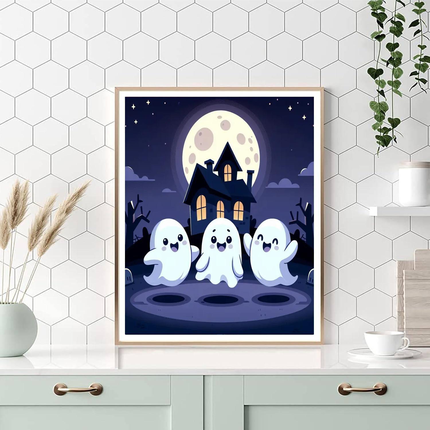 Giggly Ghosts Numbered Painting Kits