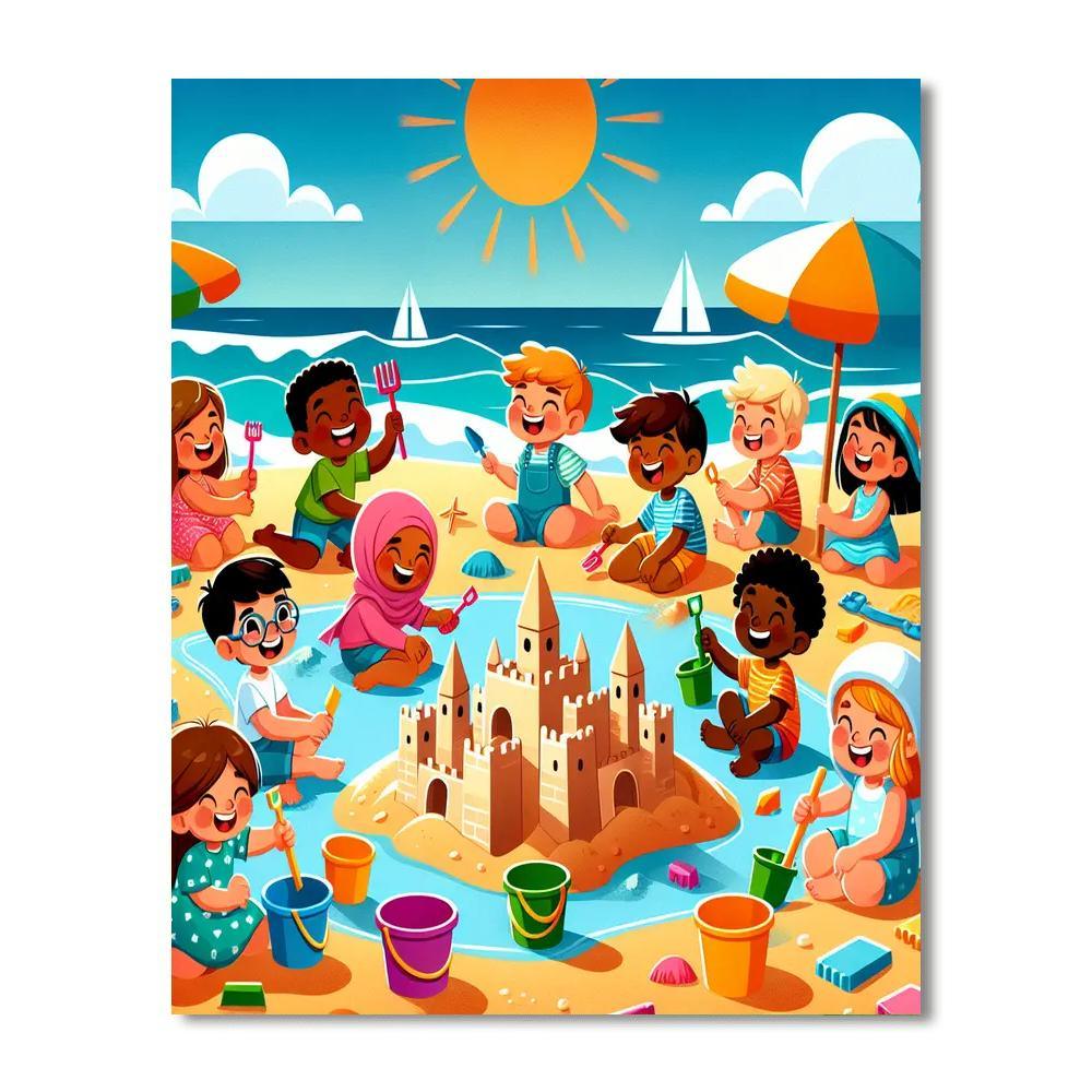 Happy Beach Day Paint By Number