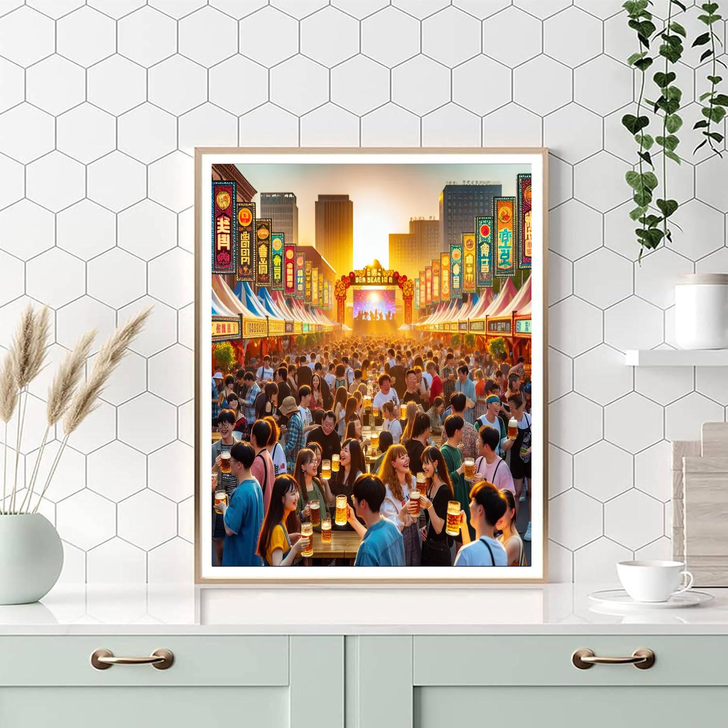 Harbin Beer Festival - China Numbered Painting Kits